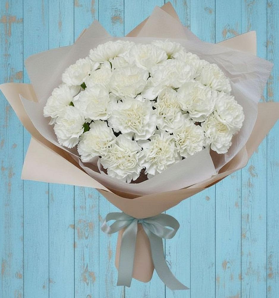 Букет цветов из: Гвоздики в Бохане