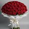 Букет 101 Красная роза Блэк Мэджик в Бохане