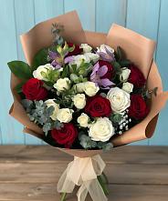 Букет цветов из:  Розы и Альстромерии в Бохане