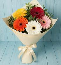 Букет цветов из:  Герберы в Бохане