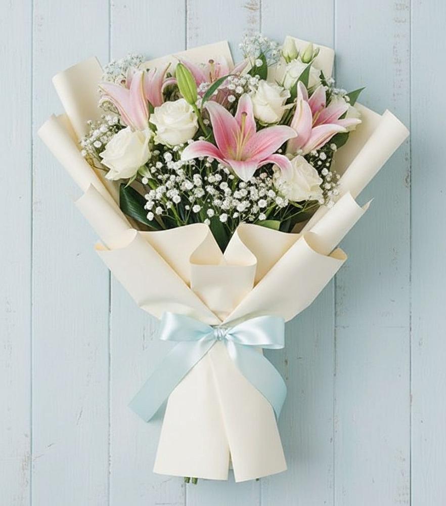 Букет цветов из: Лилии в Бохане