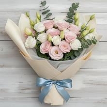 Букет цветов из:  Лизиантусы #REPLACE_PRED# Бохане