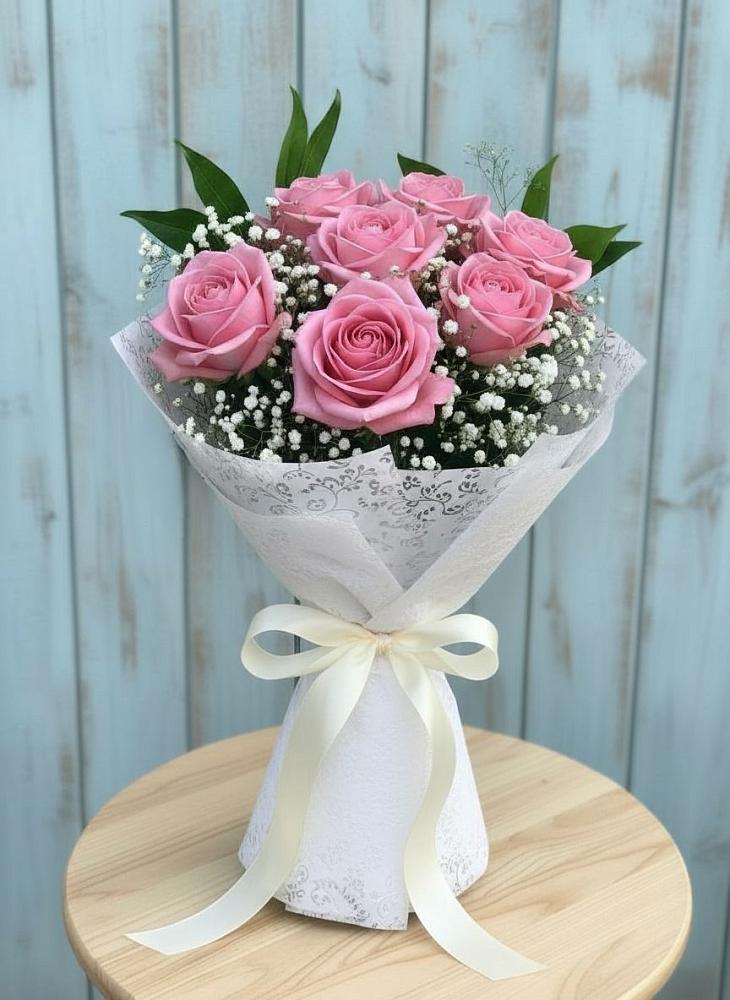 Букет цветов из: Розы в Бохане