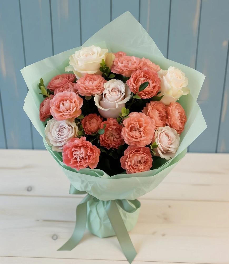 Букет цветов из: Розы в Бохане