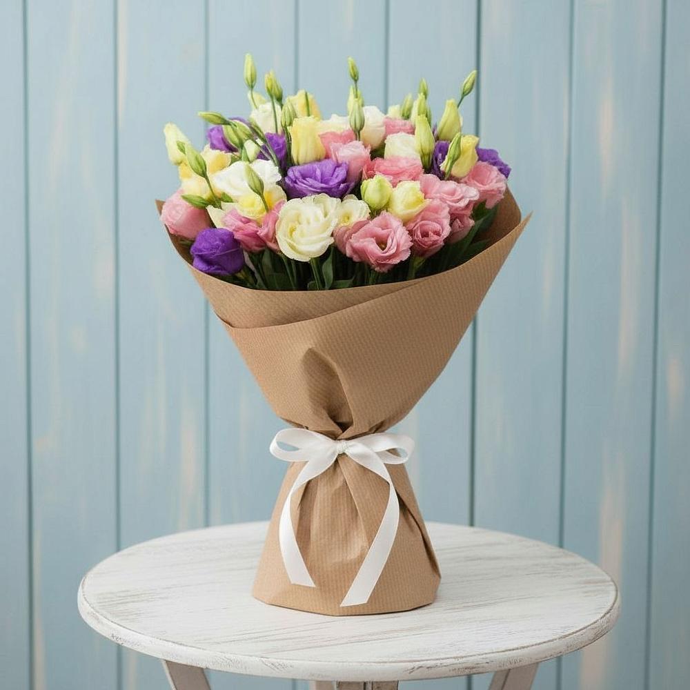 Букет цветов из: Лизиантусы в Бохане