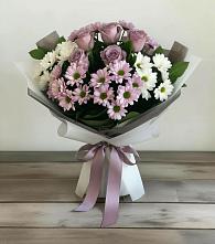 Букет цветов из:  Хризантемы и Розы в Бохане